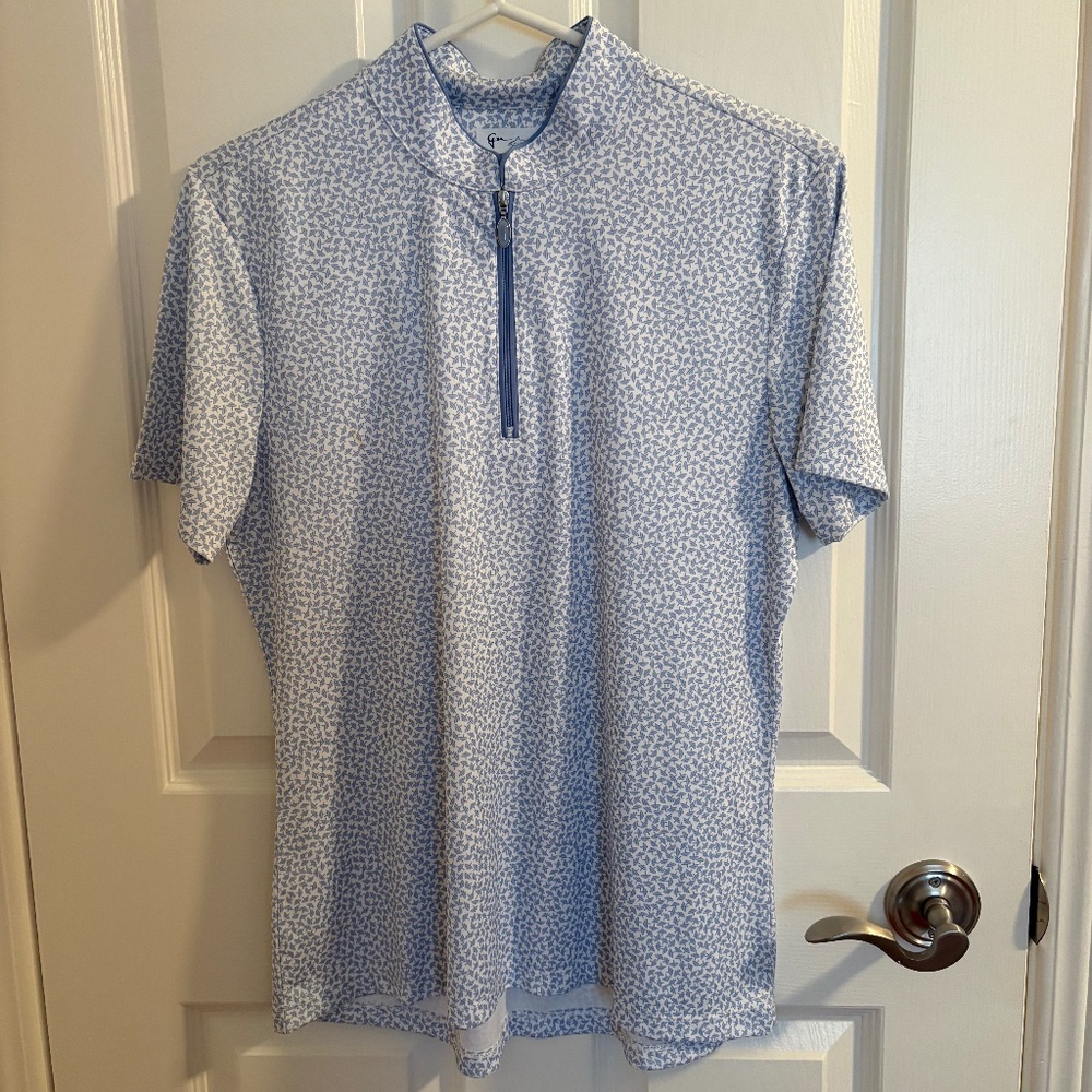 GOLF SHIRT - Greg Norman SHARK🩶🤍